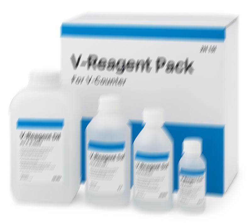 Набор реагентов V-Reagent Pack на 1800 тестов (в закрытом режиме) для анализатора V-Counter Набор реагентов V-Reagent Pack на 1800 тестов (в закрытом режиме) для анализатора V-Counter: фотографии